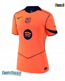 Barcelona Tricou Fotbal Replică 2025-26 Femei Treilea